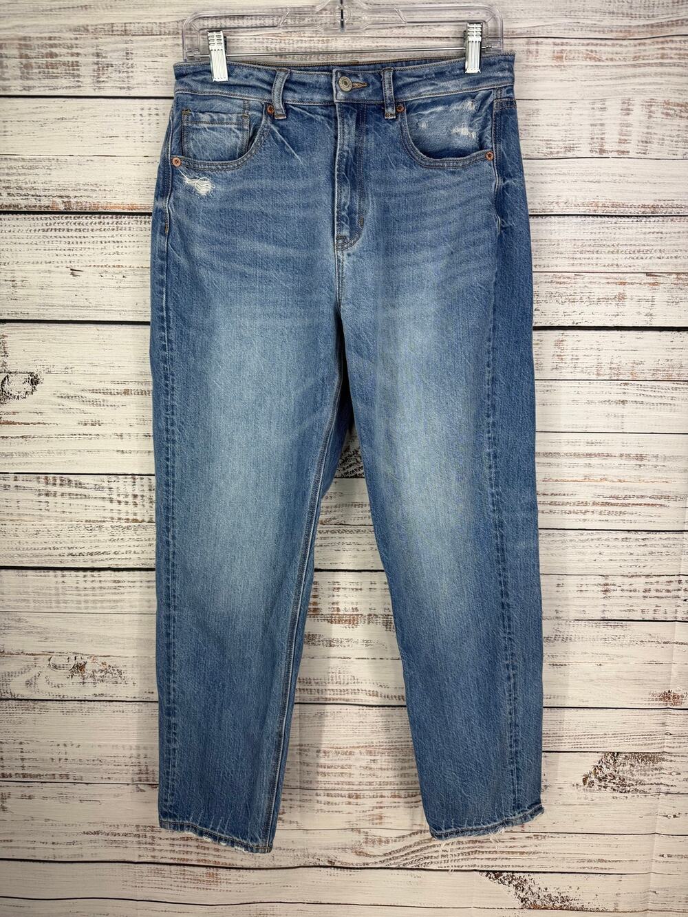 American Eagle Comfort Waistband Mom Jeans 6 Regular Classic Casual Normcore